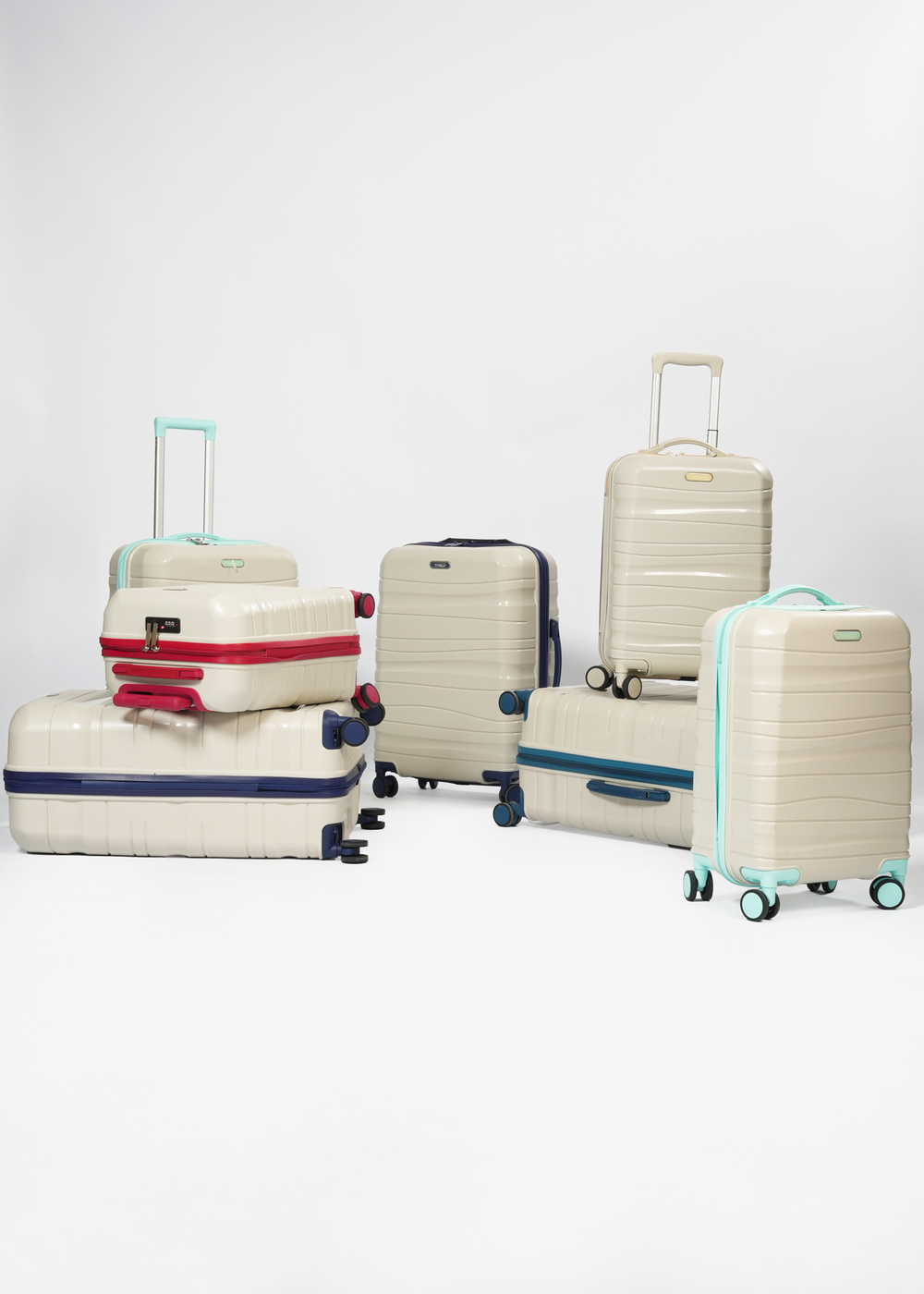 3-Piece Luggage Set - Multicolor